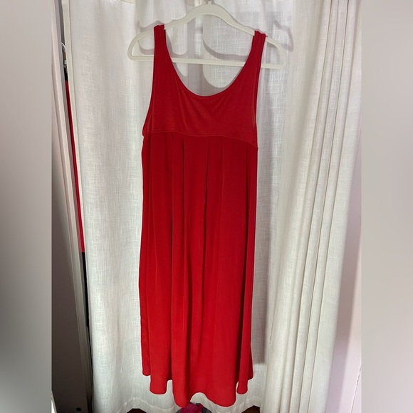 Eileen Fisher Flowy Tank Dress, size medium. Asymmetrical hem. - Picture 3 of 9